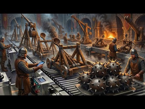 Inside Medieval Siege Weapon Workshops: How Castles Were Engineered to Fall (Full Process)