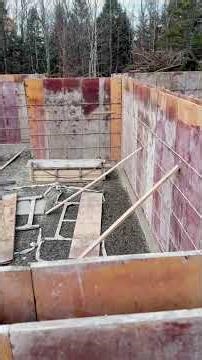 Concrete wall forms going up for these 10' high basement walls. #concreteformwork #concrete