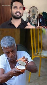 Trick to split a coconut in half in just 5 seconds 😳 #coconut #tricks #challenge