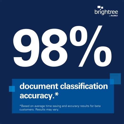 The proof is in the results. Brightree Intelligent Document Automation helps providers save time, reduce errors, and speed up onboarding. Smarter workflows. Real results. https://link.resmed.com/4q3X1G9 | Brightree
