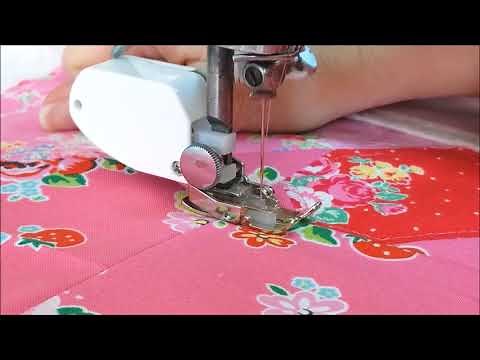 Quilting with a Walking Foot on the Singer Featherweight