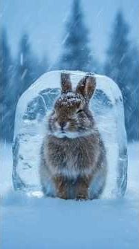 this tiny rabbit was freezing in the snow… what happened next will melt your heart 🐰❄️ #rabbitrescue