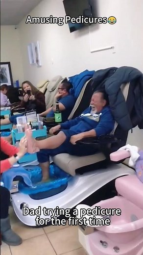 Funny pedicure + ticklish feet moment 🦶😂#funnyvideos #ticklish #pedicure #fyp #funny