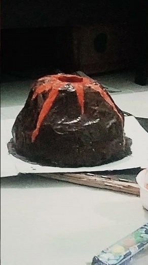 volcanic eruption working model| volcano working model#viral #art #diy