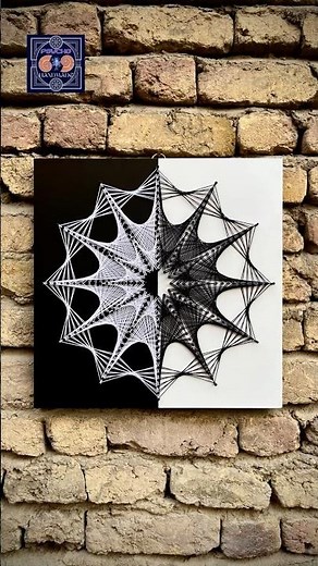 DIY String Art🧵| Creating a Mandala with Just Thread & Nails