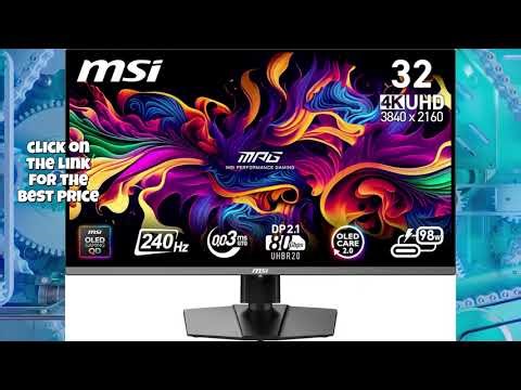 MSI MPG 322URX QD-OLED 32" 4K 240Hz 0.03ms Gaming Monitor Review & Unboxing