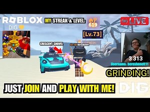 🔴 [LIVE] Roblox DIG 💎 | Road to 3.4K Subscribers!