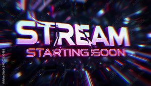 stream starting soon overlays animation for twtich streamers and gamers