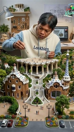 "Diorama Park Güell, Barcelona-Spanyol 🇪🇸"