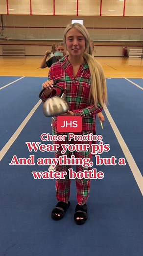 JHS Cheer Practice #anythingbutawaterbottle #pjday #fyp