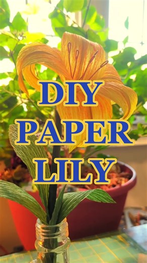 Handmade diy crepe paper lily flowers #handmade #DIY #foryou #flowers #gift #craft #handmadegifts #handmadecraft #fyp #creative #handcraft #diyfashion #tiktok #papercraft #tutorial #lily