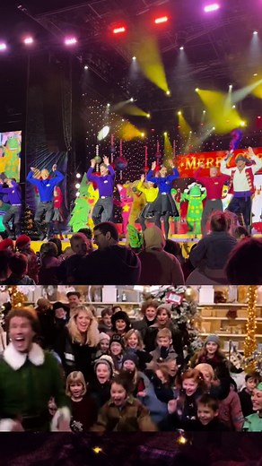 Best believe we’ve got the choreography on lock too 💛💙❤️💜 🎄 @The Wiggles #carolsinthedomain #welovechristmas #sydney #fyp #thewiggles #christmas #elf