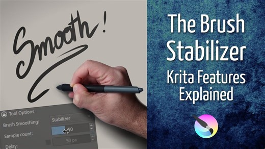 Krita 功能 - 笔刷稳定器