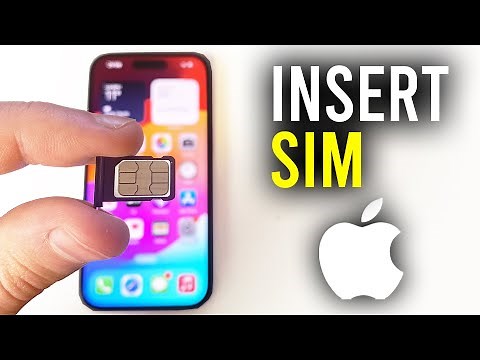 How To Insert SIM In iPhone 15 / 15 Pro - Full Guide