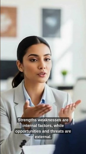 SWOT analysis explained in the simplest way 💼 #SWOT #SWOTAnalysis