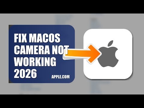 How To Fix MacOS Camera Not Working 2026