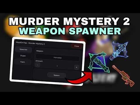[UPDATED❤️] WEAPON SPAWNER Murder Mystery 2 - Valentines update🩷 | Keyless, Pastebin