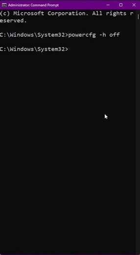 Hướng dẫn xóa file hiberfil.sys