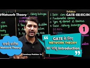 Lec 01(New) Introduction of Network Theory #networktheory #gate #sandeeppatidarsir