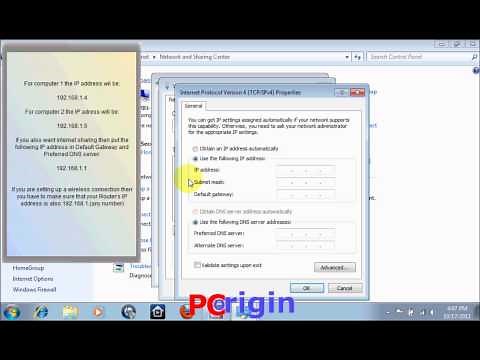 Setup a LAN Connection in Windows 7