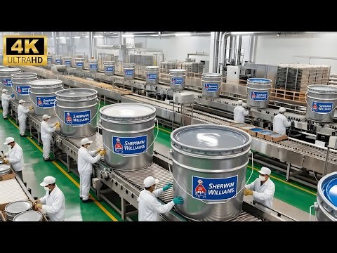 Inside USA’s Top Paint Factory | Sherwin-Williams Production Process