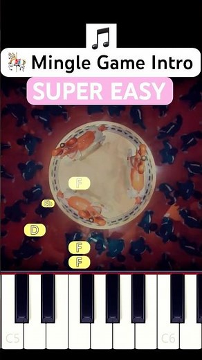 Mingle Game Song Intro 🎠 (SUPER EASY Piano Tutorial) | Squid Game Season 2