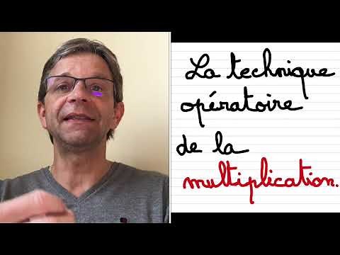 Operational technique of multiplication.