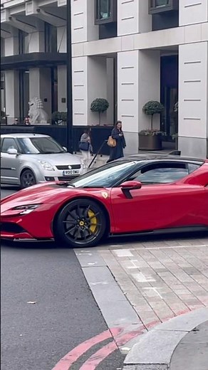 Ferrari SF90 Stradale SPOTTED in London! 986HP Hybrid Beast 😱 0-60 in 2.5s!