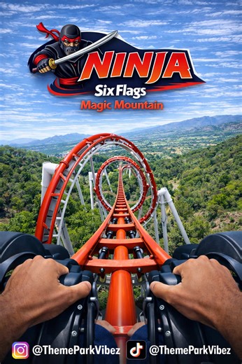 Nostalgic Thrills on the Ninja Ride at Six Flags