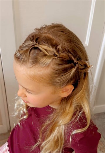 Easy Half-Up Half-Down Hairstyle Tutorial for Kids