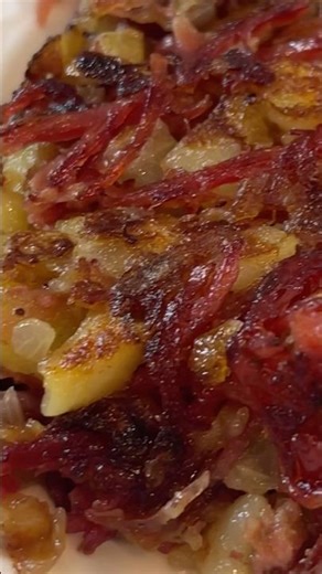 Homemade Corned Beef Hash (With Crispy Edges + Egg on Top)