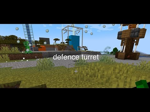 How to build a defence turret in Minecraft. no mods