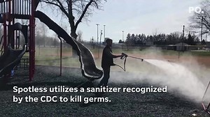 Mobile pressure washing business donates sanitation services for parks, schools