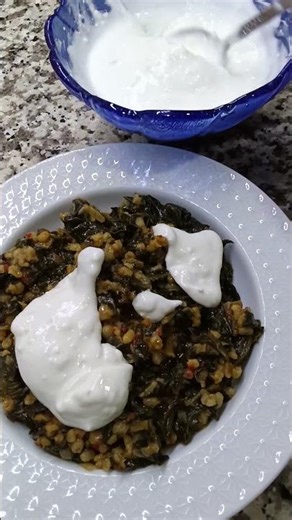 MEŞHUR# BULGURLU #ISPANAK YEMEĞİ #keşfet