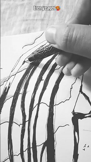 how to draw eren yeager founding Titan step by step#attack on titan#anime#