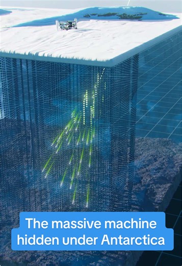 Discovering Neutrinos with Antarctica's Hidden Machine