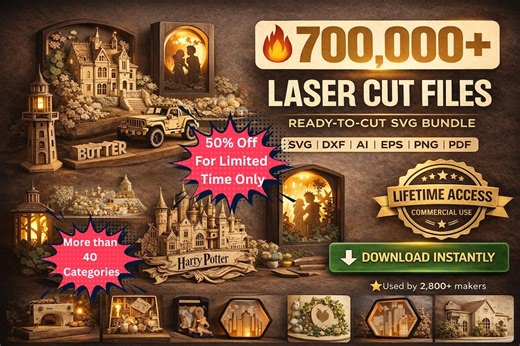 700,000  Laser Cut Files SVG Bundle, Commercial Use (digital Download) - Etsy