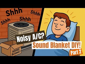 Quiet Your Noisy Air Conditioner Compressor (Part 2) - Sound Blanket Install & Testing
