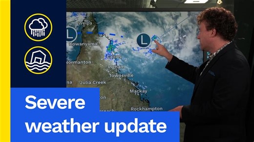 125K views · 712 reactions | Severe Weather Update: Tropical Low to bring rain, flooding, to Queensland Video current: 1pm AEST 8 January 2026 For the latest forecasts and warnings, go to www.bom.gov.au or the BOM Weather app. | Bureau of Meteorology | Facebook