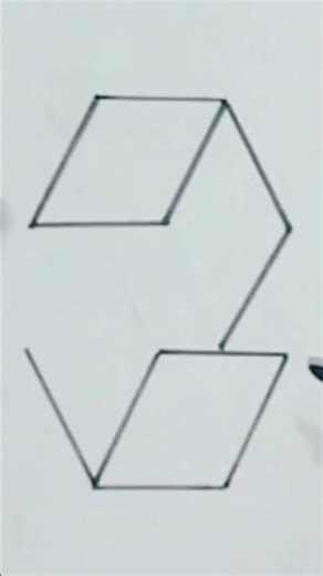 3d cubic drawing on paper ll rahulkawya ll