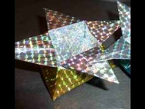 How to Make a sparkly ninja star origami storage box