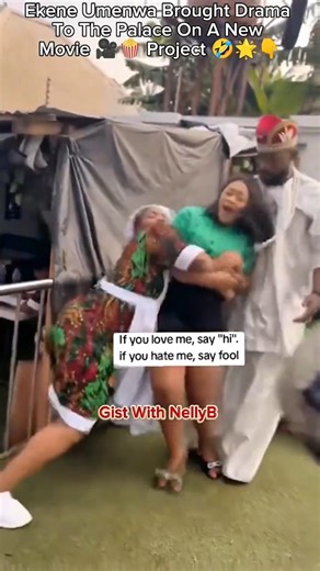 Ekene Umenwa Brought Drama To The Palace On A New Movie 🎥🍿 Project 🤣🌟👇