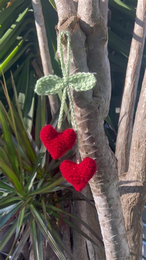 Cute Cherry Heart Crochet Gift Ideas for Valentine's Day