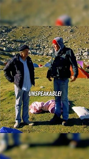 Worst camping experience ever? 🥶 #behindthescenes #topgear #shorts