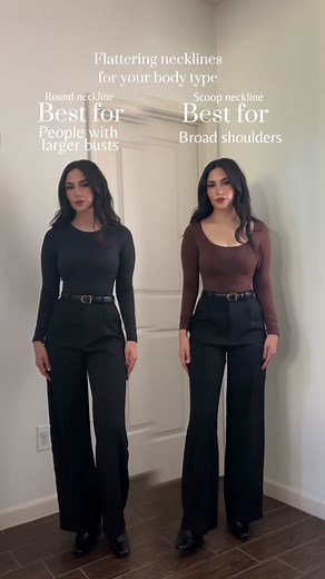 Best Neckline Styles for Broad Shoulders and Large Bust