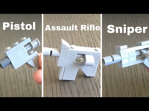 How to Build 3 Working LEGO Guns! (Easy)