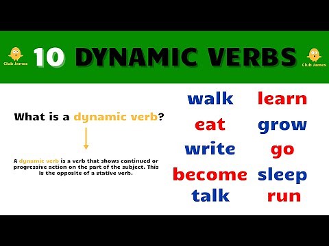 10 Dynamic Verbs in English