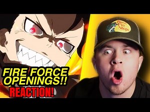 First Time Reacting to "FIRE FORCE Openings (1-4)" | NEW ANIME FAN