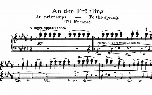 【钢琴】格里格 - 致春天 Op.43 No.6 Edvard Grieg - To The Spring Op.43 No.6 [Thurzó]