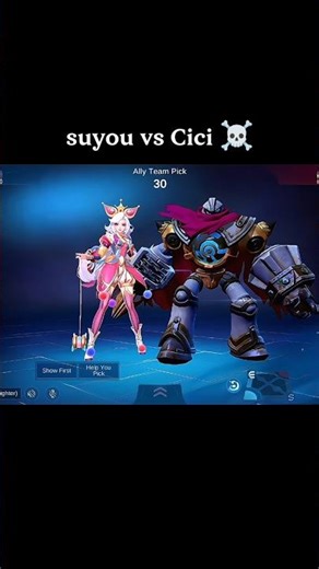 suyou vs Cici ☠️ pro game #mobile legends #short